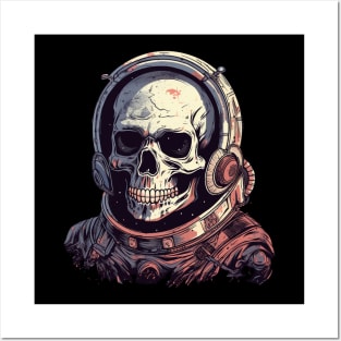 A  Skeleton In An Astronaut Helmet Posters and Art